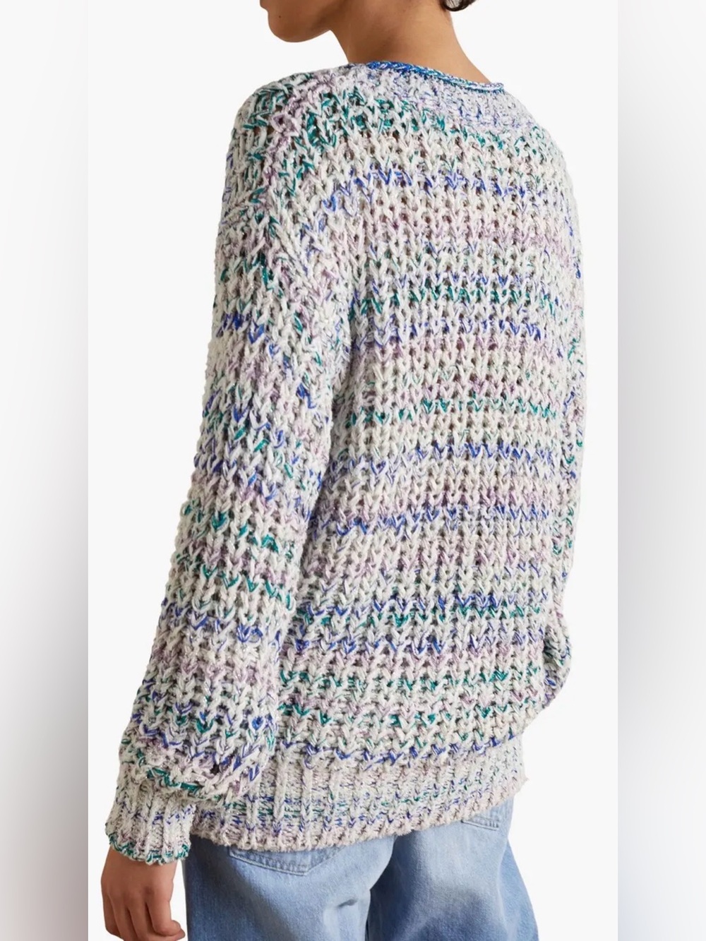 Isabel Marant Allen Metallic Knitted Sweater Multicolor Size 42